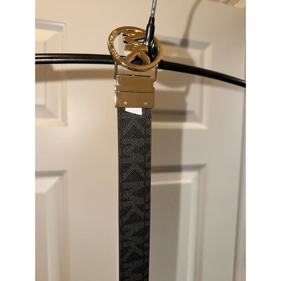 Women’s Reversible Monogram Michael Kors Brown / Black Belt 50 inches long main image 4